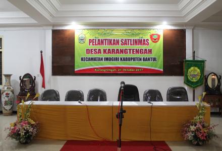 PELANTIKAN SATLINMAS DESA KARANGTENGAH