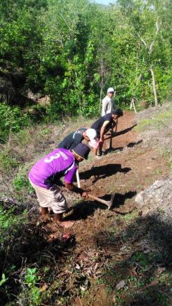 Karangtengah Bangun Calon Wisata Baru dengan Padat Karya Tunai Dana Desa : Wisata Sruwuh