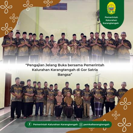 Pengajian Menjelang Buka Puasa Pemerintah Kalurahan Karangtengah