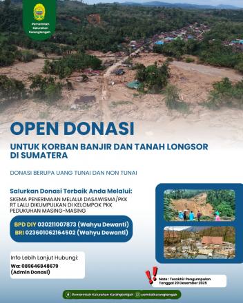 Donasi Korban Banjir dan Tanah Longsor Sumatra